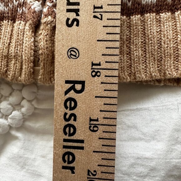 Tiara Intl Vintage SZ M Fair Isle Sweater Jacket Cotton Blend Cozy Hygge - Picture 6 of 8